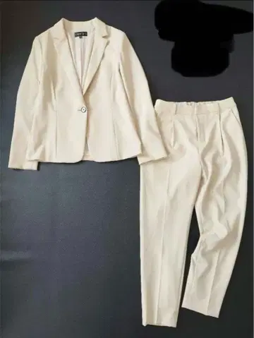 INDIVI 인디비 워셔블 팬츠 수트 베이지 일본제