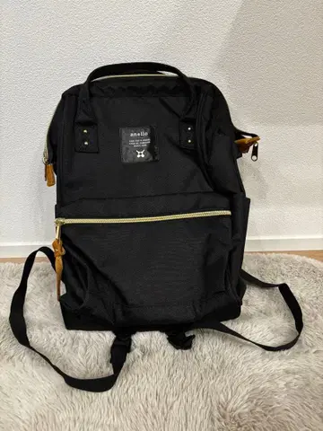 Anello 나일론 소재 블랙 백팩 지퍼 포함