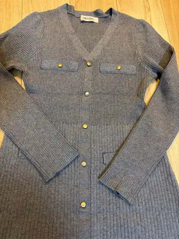 COCODEAL 포켓 리브 니트 원피스