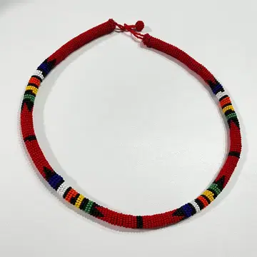 비즈 목걸이 초커 아프리칸 패턴 마사이 에스닉