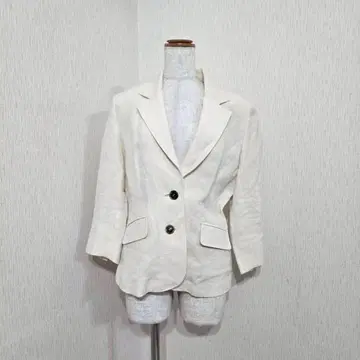 IL GUSTO 린넨 100% 테일러드 자켓 베이지 (40) 일본제