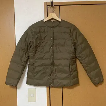 [ 새상품급 ] 무인양품 경량 다운 노카라 자켓 여성용 브라운 S