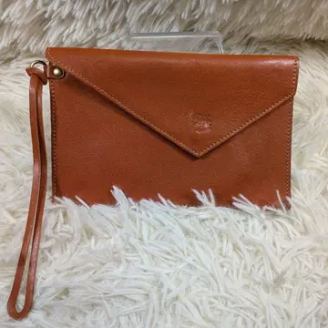 IL BISONTE 클러치백 가죽 브라운