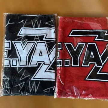 E.YAZAWA 타월 세트 블랙, 빨간색