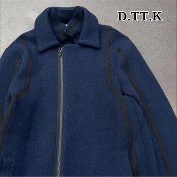 D.TT.K 롱 코트 네이비 레이어드 made in JAPAN