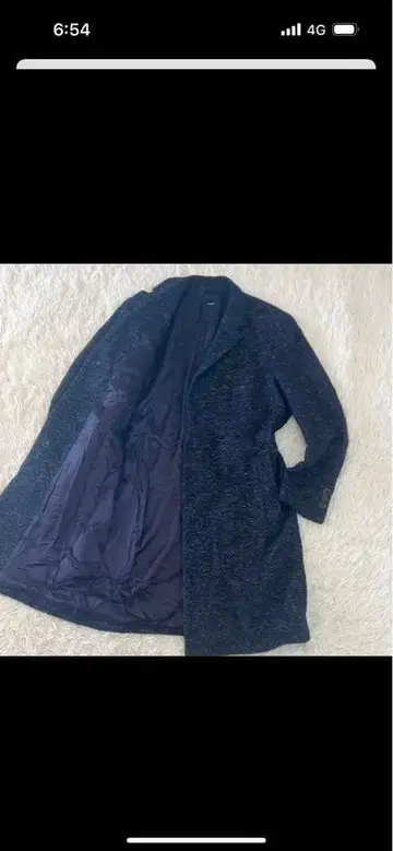 BOSS 네이비 체스터 코트