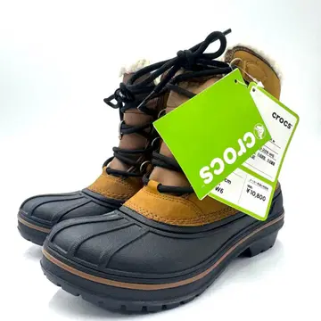 [ 미사용 ] crocs 올 캐스트 2 보아 부츠 브라운 계열 22cm