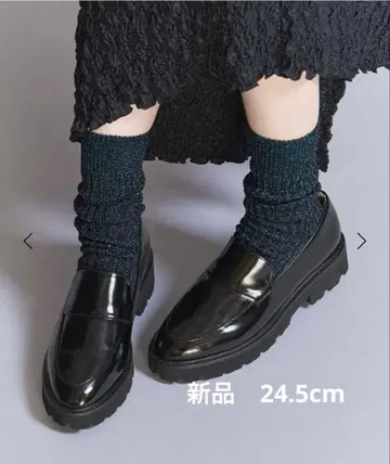 BEAUTY&YOUTH 로퍼 24.5cm 우천 겸용 합성 피혁 새상품