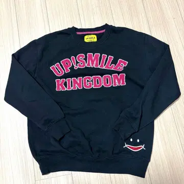 UP!SMILE 블랙 맨투맨 트레이닝복 L1130번