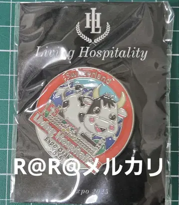 박람회 EXPO2025 캐나다관 핀 배지 소 캐나다 파빌리온