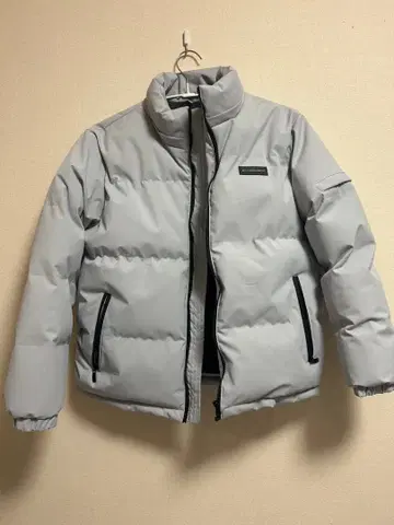 그레이 다운 자켓 남성용/여성 겸용 L 사이즈