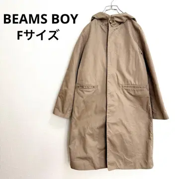 BEAMS BOY 스테디셀러 인기 코튼 원단 후디드 코트 트렌치코트풍