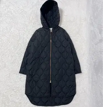 엠마 테일러 퀼팅 롱 코트 후드 라이너 3way 블랙