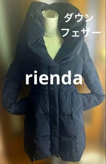 rienda 리엔다 다운 코트 숄카라 M 다운 블랙