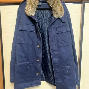 TOMMY HILFIGER 네이비 밀리터리 자켓 L