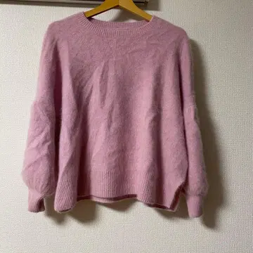 여성용 지온상사 라쿤 니트 핑크