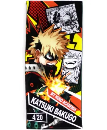 미개봉 새상품 히로아카 원작 바쿠고 카츠키 풀컬러 페이스 타월
