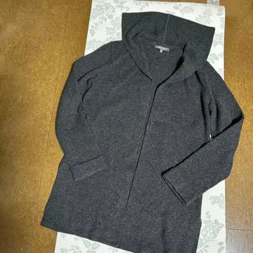 로라 애슐리 가디건 겉옷 세일러 카라 그레이