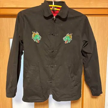 드래곤 자수 캐주얼 자켓 블랙 MOBSTYLES