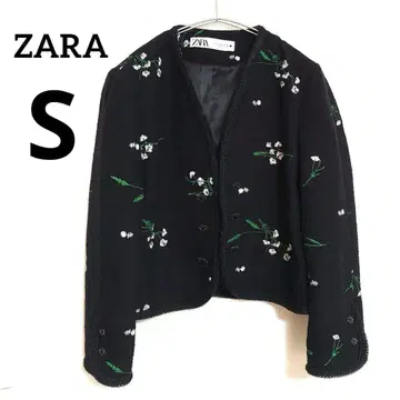 ZARA 자수 텍스처 자켓 S