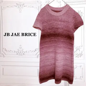 [ 제이 브라이스 ] 튜닉 롱 니트 [ F ] 퍼플 반팔 울 모헤어