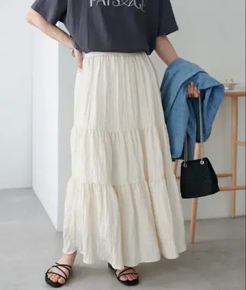 새틴 와셔 볼륨 캉캉 스커트 [WEB 한정판] SP