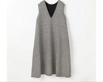 TOMORROWLAND 타터 글렌체크 A라인 원피스