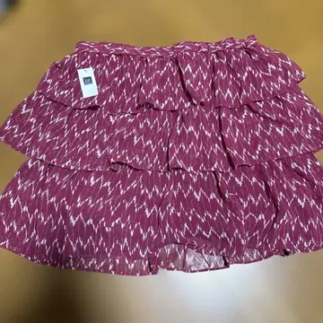 GAP 프릴 미니 스커트 M 마룬
