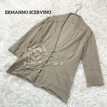 엘르만노 쉘비노 가디건 베이지 얇은 소재 겉옷 2208