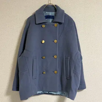 LA MARINE FRANCAISE 블루 피 코트 숏 기장 프렌치