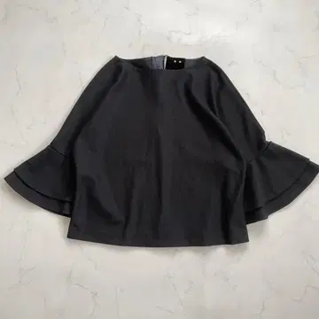 새상품급 unaca 플레어 슬리브 상의 백 벨로아 벨트 일본제 아나카