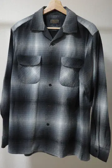 Pendleton 그레이 계열 체크 무늬 플란넬 셔츠