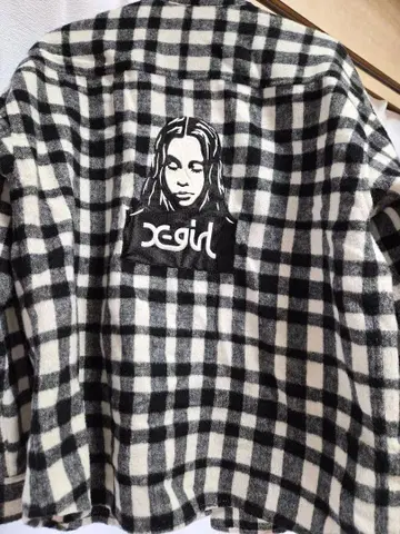 xgirl 블록 체크 셔츠 사이즈 2