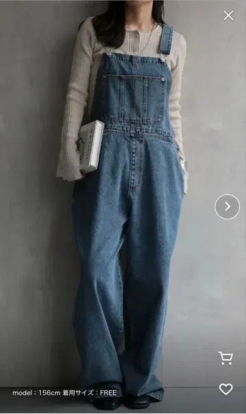 [ 미사용 새상품 ] 데님 살로펫/오버롤