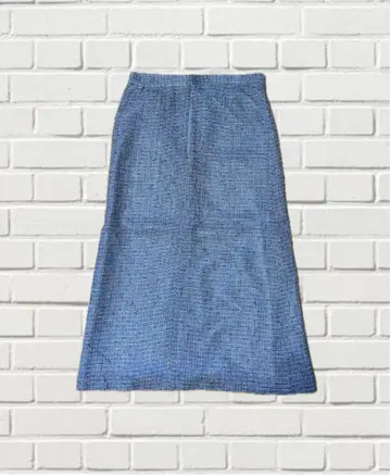 파란 무릎 기장 타이트 스커트 [ 무료배송 ]