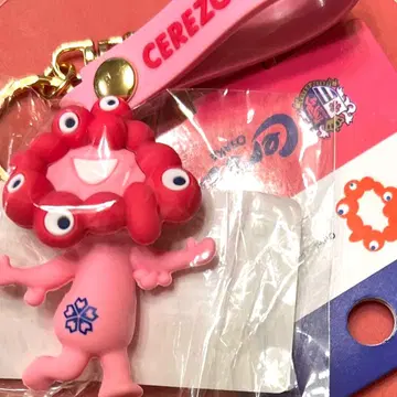 EXPO2025 세레소 핑크 미야쿠미야쿠 입체 러버 마스코트 키링