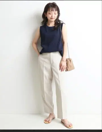 새상품! SLOBE IENA PE 매트 스트레치 페그탑 팬츠