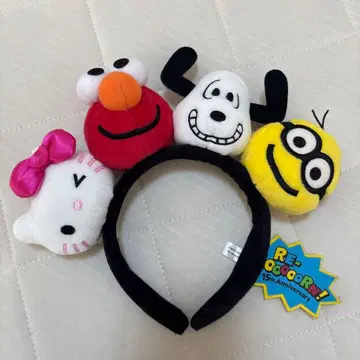 USJ 머리띠 헬로키티 엘모 스누피 미니언 15주년 한정품