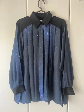 HARE 스노우갈라 플리츠 셔츠 퍼플