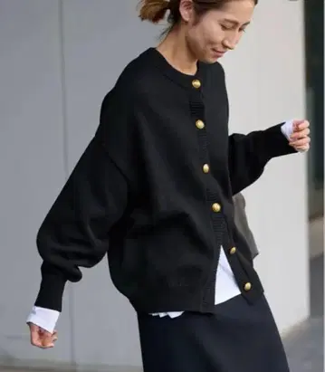 FRAMeWORK 메탈 버튼 2way 가디건