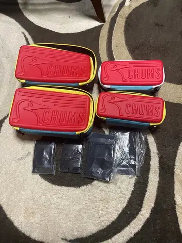 참스 수납 파우치 하드 케이스 4개 세트