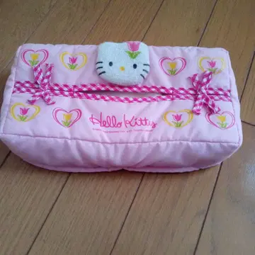 Hello Kitty 티슈 커버 핑크