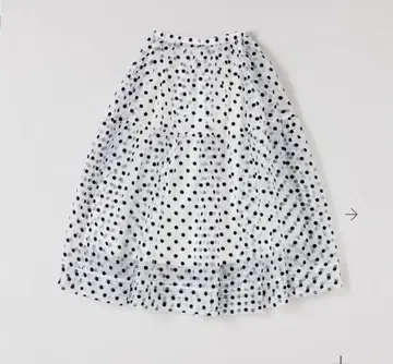 도트 무늬 플레어 스커트