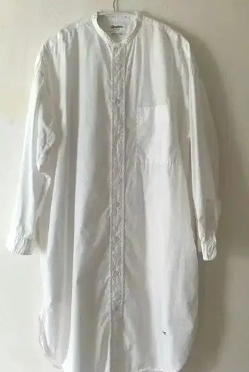 짐플렉스(Gymphlex)의 코튼 100% 밴드 카라 셔츠 원피스