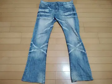 시맨틱 디자인 데님 팬츠 청바지 하의 남성용 L