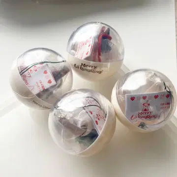 디즈니 크리스마스 2024 리루린린 캡슐 토이 컴플리트 4종류