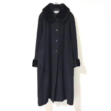 실크 100% 뉴트리아 퍼 코트 사이즈 42