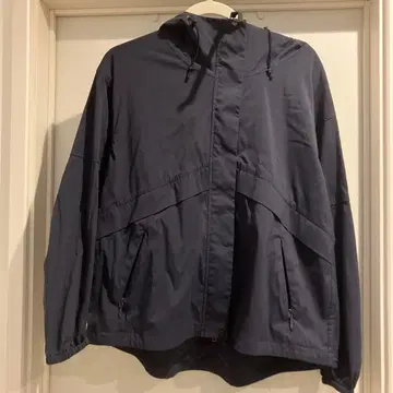 AIGLE 후드 부착 네이비 자켓