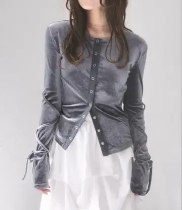 mellowneon 벨로아 리본 상의