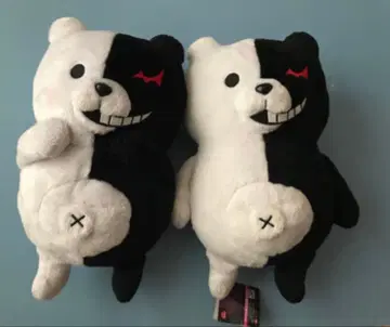 화이트 블랙 투톤 곰 봉제 인형